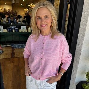 Wishlist Pink Button-Up Cardigan